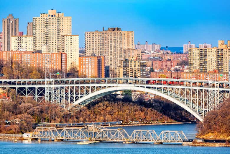 Atravesando el barrio de Harlem