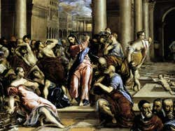 La purificación del templo, de El Greco