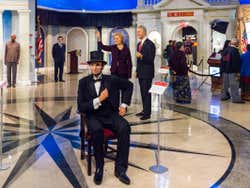 Abraham Lincoln en el museo de cera de Nueva York
